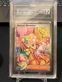Pokemon Scarlet & Violet Bianca's Devotion 209/162 SIR Temporal Forces TAG 10 - Image 1