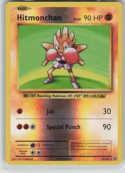 MP Hitmonchan 62/108 Holo Rare Evolutions Pokemon Reverse Holo 2016 - Image 1