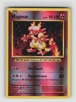 LP Magmar 20/108 Reverse Holo Uncommon Evolutions Pokemon 2016 - Image 1