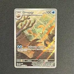 Pokemon TCG Omanyte 180/165 Sv: Scarlet & Violet 151 Illustration Rare Holo - Image 1