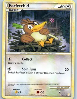 Pokemon tcg HeartGold SoulSilver Farfetch'd Lightly played - Image 1
