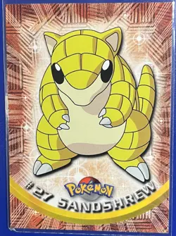 NM Topps Sandshrew 27 Pokemon Tv Animation 1999 - Image 1