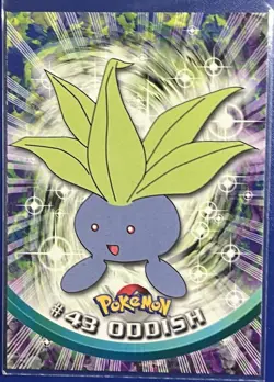 NM Topps Oddish 43 Pokemon Tv Animation 1999 - Image 1
