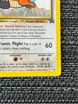 Pokemon Card - Dragonite WB Stamped Movie Promo WOTC Promo Stamped #5 - Image 5