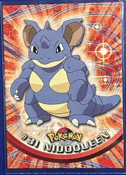 NM Topps Nidoqueen 31 Pokemon Tv Animation 1999 - Image 1