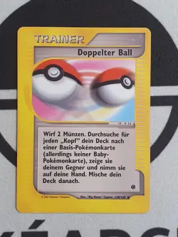 Pokemon Karte Doppelter Ball 139/165 Expedition E Series Set Pokemon Deutsch - Image 3