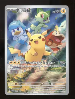 2023 Pokemon Scarlet & Violet Black Star Promos Pikachu #027 - Image 1