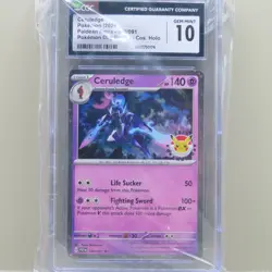 Ceruledge Pokemon Day 2024 Cosmos Holo 040/091 CGC GEM MINT 10 - Image 1