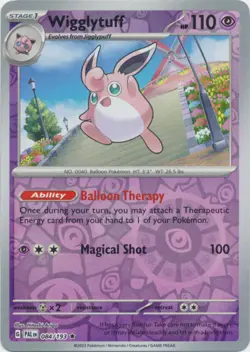 x1 Wigglytuff - 084/193 - Holo Rare - Reverse Holo Pokemon SV02 Paldea Evolved M - Image 1