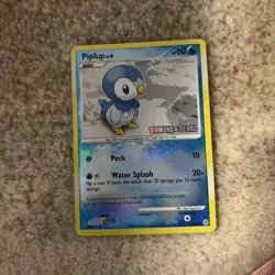 Piplup 93/130 Diamond and Pearl Reverse Holo Stamped Common Pokemon TCG 2007 - Image 1