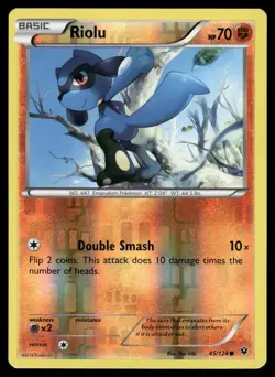 Riolu 45/124 Common Fates Collide Pokemon Reverse Holo Lightly Played - Image 1