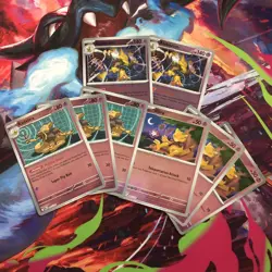 3x Abra 3x Kadabra 2x Alakazam Pokemon TCG Mega Evolution Playset - Reverse Holo - Image 1