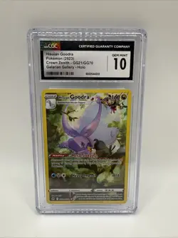 CGC Gem Mint 10 Hisuian Goodra GG21/GG70 Pokemon Crown Zenith Galarian Gallery - Image 1