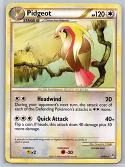 NM Pidgeot 30/95 Rare Call of Legends Pokemon 2011 - Image 1