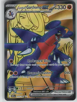 NM Cynthia's Garchomp ex 215/182 Ultra Rare Destined Rivals Pokemon 2025 - Image 1