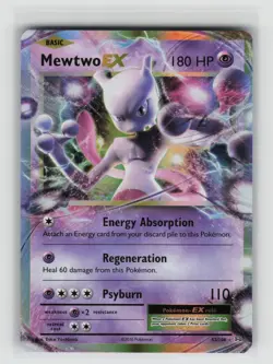 LP Mewtwo EX 52/108 Holo Rare EX Evolutions Pokemon 2016 - Image 1