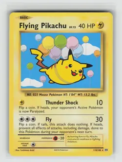 NM Flying Pikachu 110/108 Secret Rare Evolutions Pokemon 2016 - Image 1
