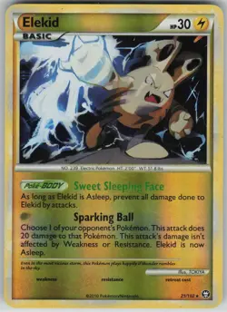 MP Elekid 21/102 Reverse Holo Rare HGSS Triumphant Pokemon 2010 - Image 1