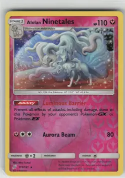 MP Alolan Ninetales 111/181 Reverse Holo Rare Team Up Pokemon 2019 - Image 1