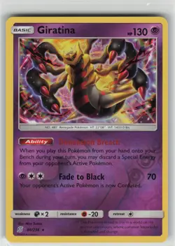 NM Giratina 86/236 Reverse Holo Rare Unified Minds Pokemon 2019 - Image 1