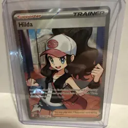 Pokemon TCG Hilda Full Art Trainer White Flare English Card 164/086 - Image 1