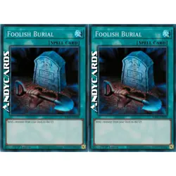 2x FOOLISH BURIAL • (Sepoltura Sciocca) • Super R • RA02 EN049 • 1Ed • Yugioh! - Image 1