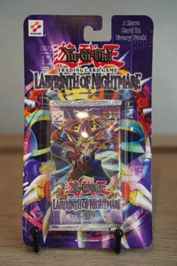 2002 Yugioh LON 1st Edition Labyrinth of Nightmare Blister Pack Sealed TCG - Image 1