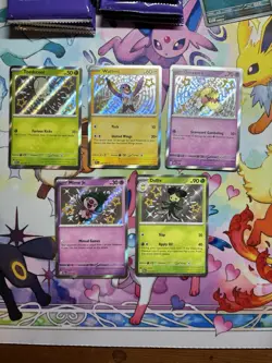 Pokemon Sv: Paldean Fates Shiny 5 Card Lot - Image 1