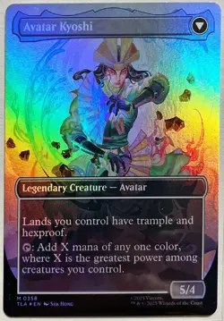 The Legend of Kyoshi (Borderless) Foil 0358 Avatar (TLA) Magic MTG NM - Image 3