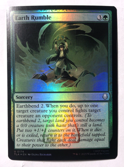 Earth Rumble FOIL 174 Avatar: The Last Airbender MTG Magic the Gathering NM - Image 1