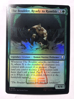 The Boulder Ready to Rumble FOIL Avatar Last Airbender Magic the Gathering NM - Image 1