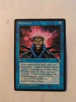 MTG Brainstorm Ice Age Regular Common - Image 1