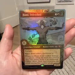 Bumi, Unleashed - Foil Extended Art Showcase TLA NM MTG - Image 1