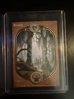 2 X MTG Swamp Basic Land Unglued Set Alt Artwork - Image 3