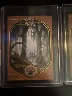 2 X MTG Swamp Basic Land Unglued Set Alt Artwork - Image 4