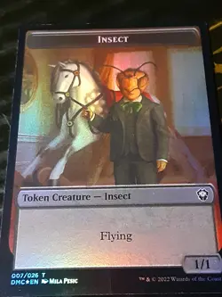 Insect - Soldier token FOIL , Commander DU , NM ,MTG , FREE SHIPPING - Image 2