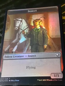 Insect - Soldier token FOIL , Commander DU , NM ,MTG , FREE SHIPPING - Image 3