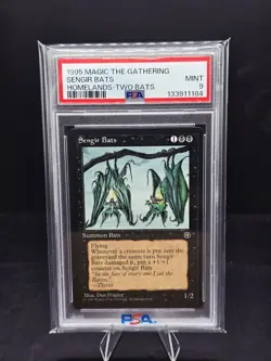 1995 Magic The Gathering Sengir Bats Homelands Two Bats Version PSA 9 - Image 1