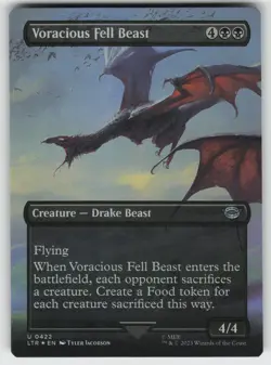 Voracious Fell Beast (Borderless) Foil U Universes Beyond: The Lord of the Rings - Image 1