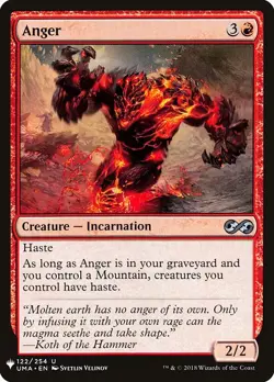 [MTG] Anger (UMA-122) (PLST) NM - Image 1