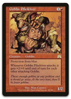 Goblin Piledriver #205 (NM) Onslaught ONS Magic MTG - Image 1