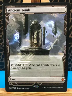 MTG - Ancient Tomb. Zendikar Rising Expeditions. Mythic - Colourless Land. - Image 1