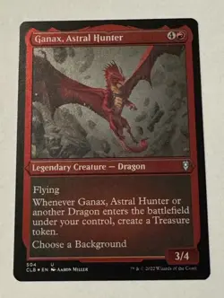 Ganax, Astral Hunter Commander Legends: Battle for Baldur's Gate FOIL Etched NM - Image 1