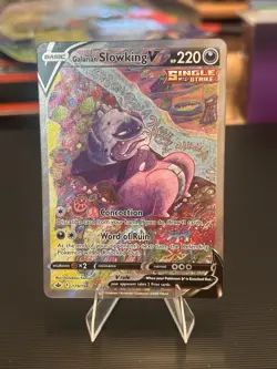 Pokemon TCG Galarian Slowking V 179/198 Alternate Art SWSH Chilling Reign - NM - Image 1