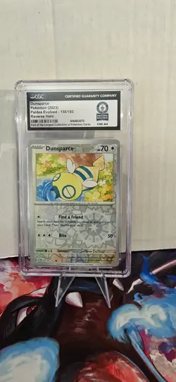 Pokemon CGC - 2023 Dunsparce 156/193 Reverse Holo Paldea Evolved - Image 1