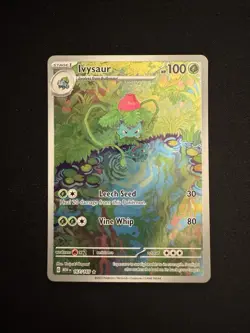 Pokemon Ivysaur 167/165 Scarlet & Violet 151 English Illustration RARE 🔥🔥 - Image 1