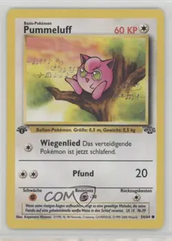 Jigglypuff German 1st Ed. Pokemon Jungle #54 1999 - Image 1