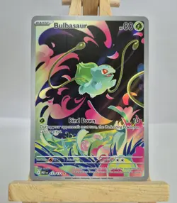 Pokemon TCG Mega Evolution Bulbasaur Illustration Rare 133/132 - Image 1