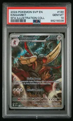 2024 POKEMON SVP EN-SV BLACK STAR PROMO #130 KINGAMBIT PSA 10 GEM MINT - Image 1
