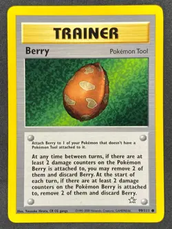 Pokemon Berry 99/111 N1 Neo Genesis Unlimited NM - Image 1